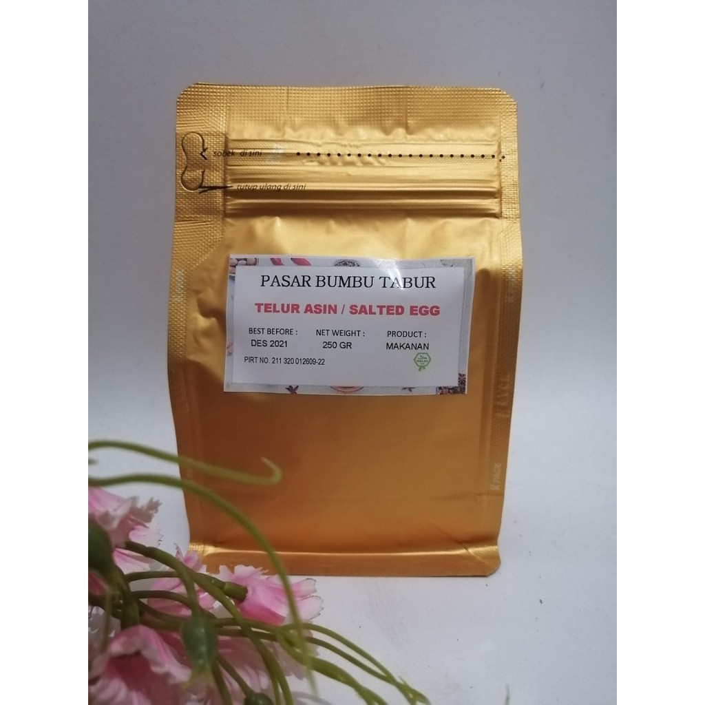 

BUMBU TABUR TELUR ASIN/SALTED EGG 250 GR BUBUK MAKANAN SERBAGUNA ENAK HALAL MURAH