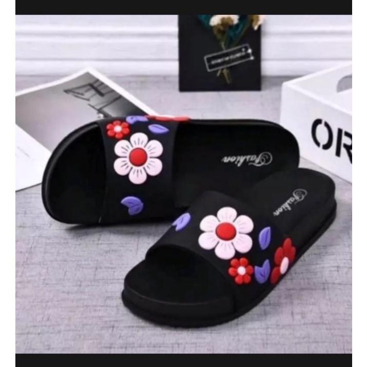 sandal wanita bunga