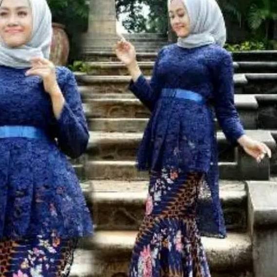 KEBAYA BROKAT AURORA / KEBAYA SILVER / HITAM / PUTIH / KEBAYA MODERN / KEBAYA WISUDA / BAJU WANITA