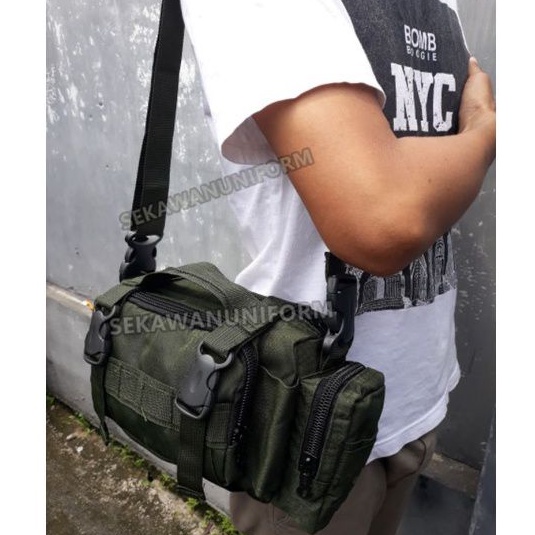 Tas Selempang Hijau Tas Samping Tactical