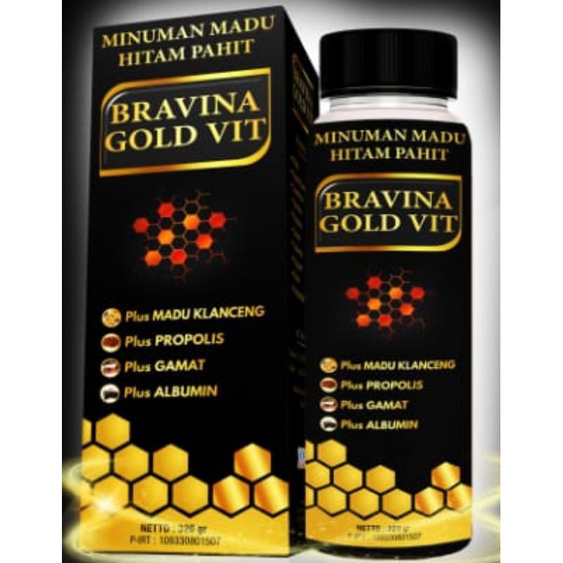 

BRAVINA GOLD VIT MADU HITAM PAHIT 320 GRAM - DIABETES. KANKER. HIPRTENSI. TUMOR