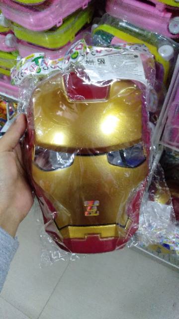 Mainan Topeng Transformer, iron man,Ultraman, Hulk, topeng spon