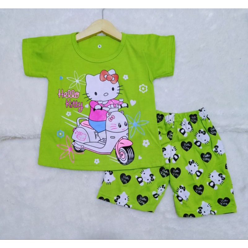 Setelan Anak Perempuan Hello Kitty 2-9 Tahun-2