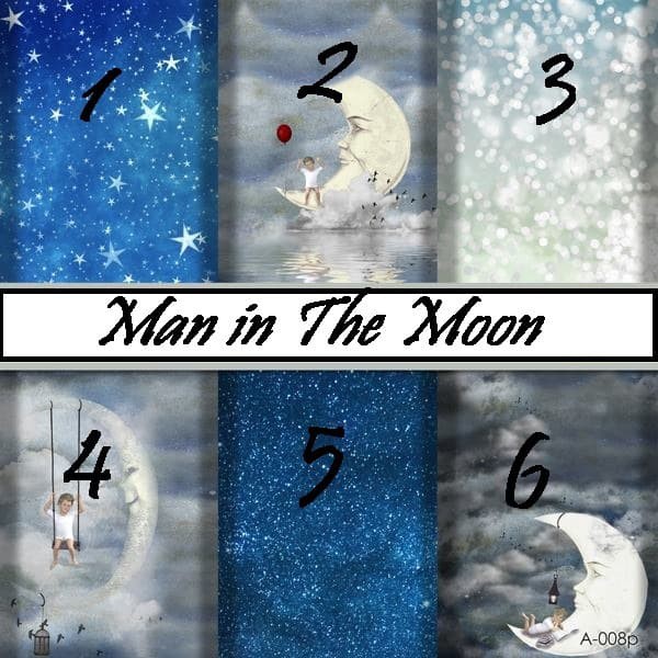 Kertas Scrapbook - Man In The Moon 1-6_GE20 Design