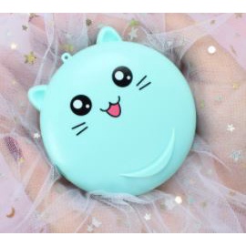 Rokeet Kipas Angin Cermin Kaca LED Portable Karaker Mini Fan Mirror TERBARU