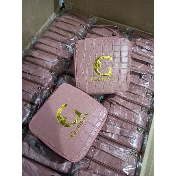 Glumory Exclusive Pouch / Glumory Exclusive Make Up Box Croco / Tas Make Up Croco / Beautycase Glumo