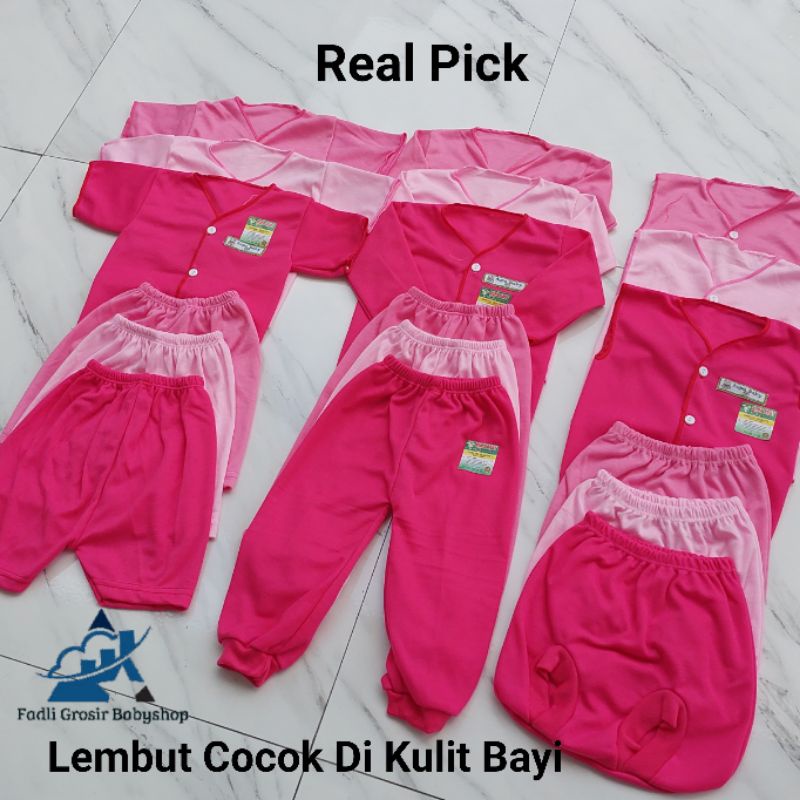 Paket Hemat 18 Pcs Baju Celana Bayi Newborn Neci Series Cewe Terlaris