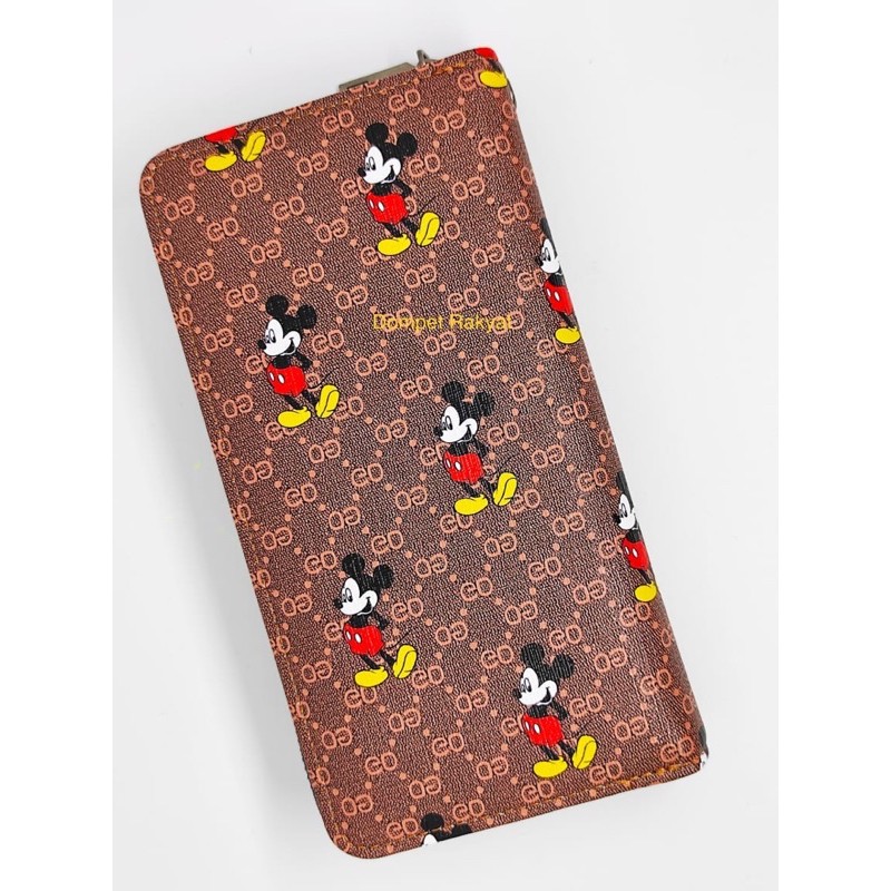 Dompet Gucci Mickey Mouse , Dompet Panjang , Dompet Impor, Artis , Korea , Baim Wong, Rans , Kece