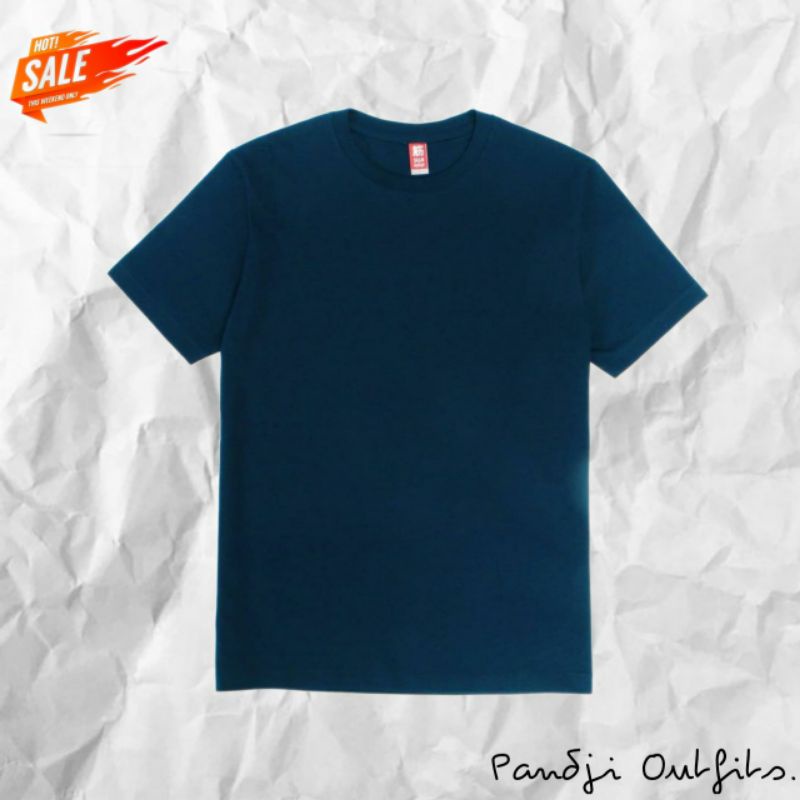 Kaos Polos Oversize Pria Wanita Biru Navy