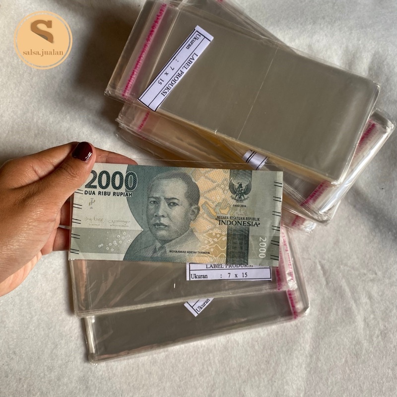 

Plastik Opp 15 x 7cm (buket uang)