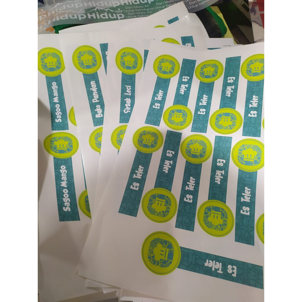 

stiker label printcut custom