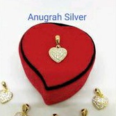 (COD)Liontin perak asli 925/buah kalung love warna Rose gold kilau/Silver 925 lapisan emas kuning!!!