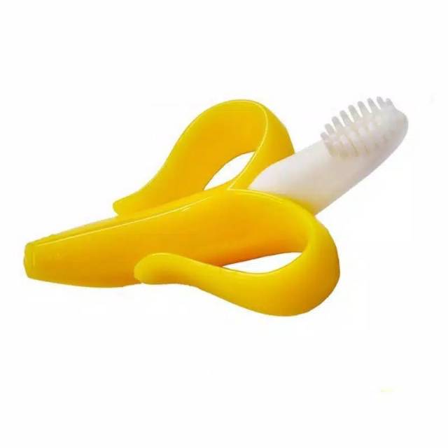 Gigitan bayi banana - Banana toothbrush - sikat gigi pisang