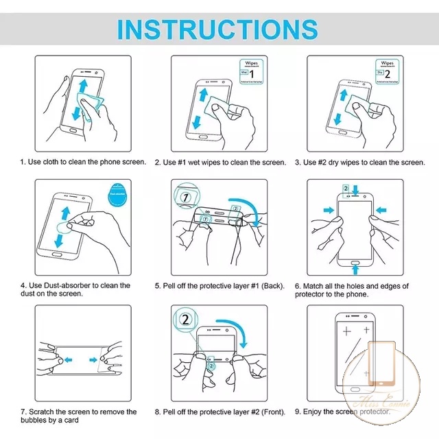 1-3pcs Pelindung Layar Tempered Glass Untuk Xiaomi Poco M3 Poco X3 Nfc Poco X3 Pro Redmi 9a 10 9t 9 9c 8 8a Pro Note10 10s 10pro Note9D Note9