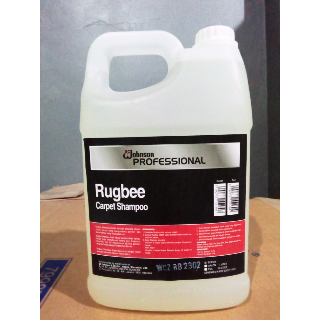 SC Johnson Rugbee Shampoo (Shampoo Karpet) Pembersih Karpet Carpet