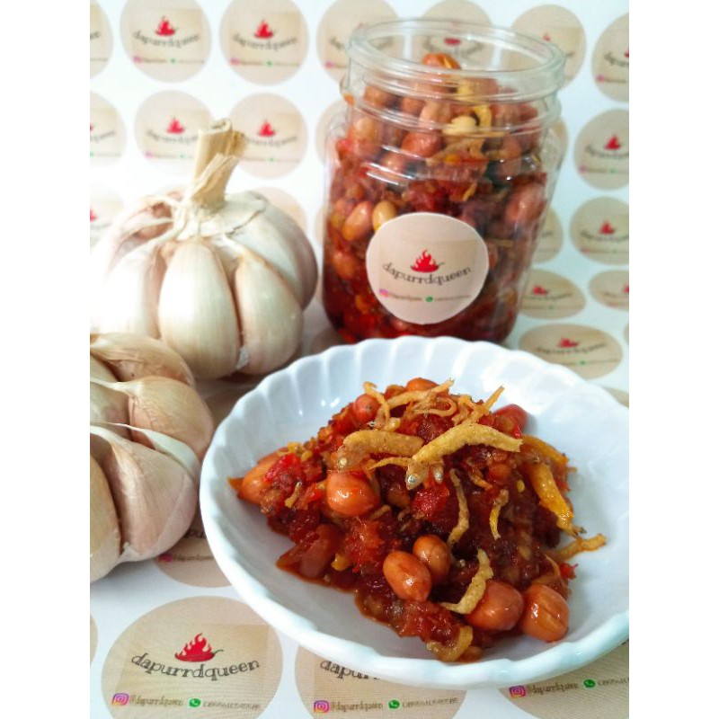 

SAMBAL ULEG TERI MEDAN MIX KACANG 200ml/Cup | SAMBAL SIAP MAKAN | HAND MADE