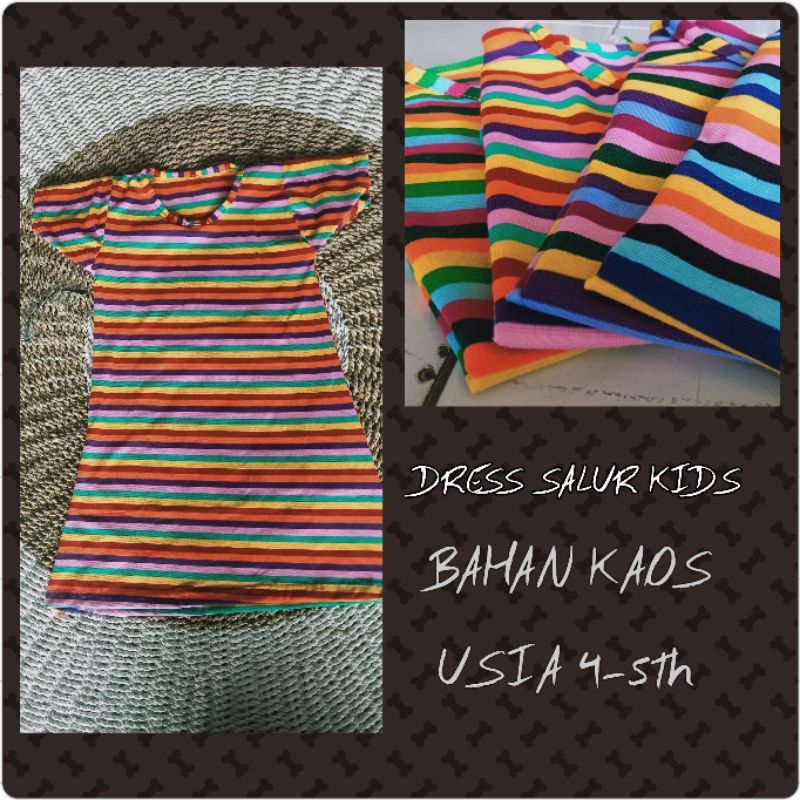 [Fashion Anak] DASTER ANAK spandex rainbow murah