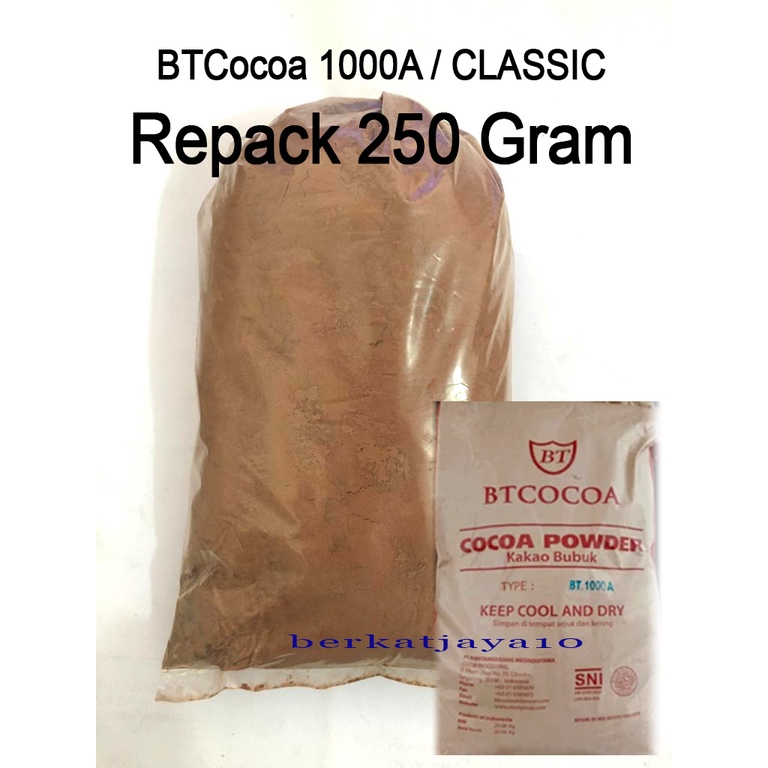 BT Cocoa Powder Java CLASSIC Type 1000A Repack 250 Gram Bubuk Coklat