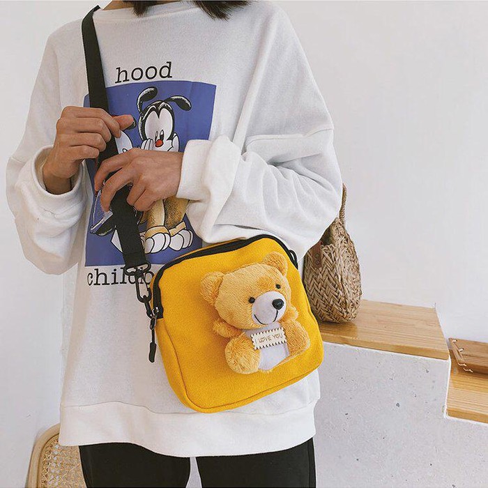 Tas Selempang Boneka Beruang Bag Wanita Imut Lucu