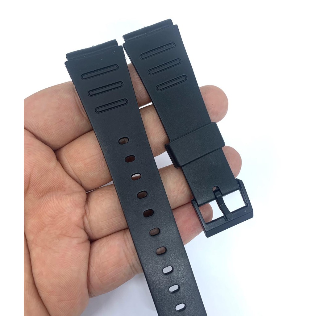 strap tali jam tangan QnQ 20mm buckle hitam