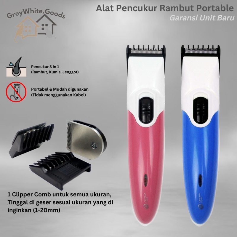 ALAT CUKUR RAMBUT GW Alat Pencukur Rambut Jenggot Kumis Portable tanpa kabel terlaris mesin cukur li