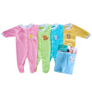Omiland Baby Romper Long Sleefe Newborn (0-3) Bulan