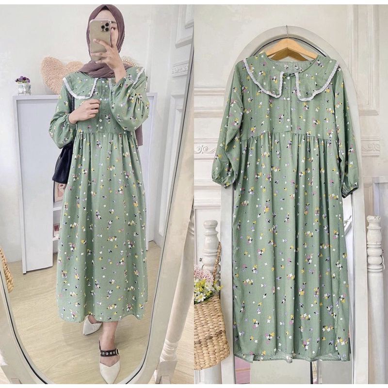 midi dress murah/dress midi viral/tunik midi