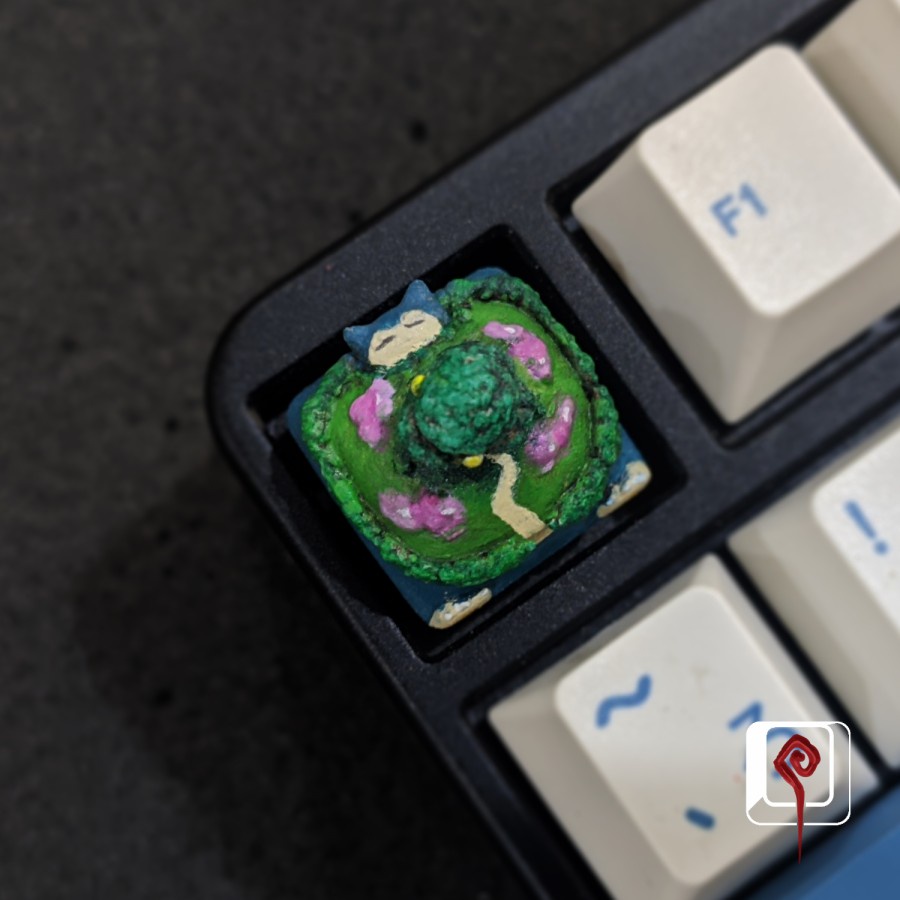 Artisan Keycap / keycaps - Gigantamax Snorlax - mechanical keyboard