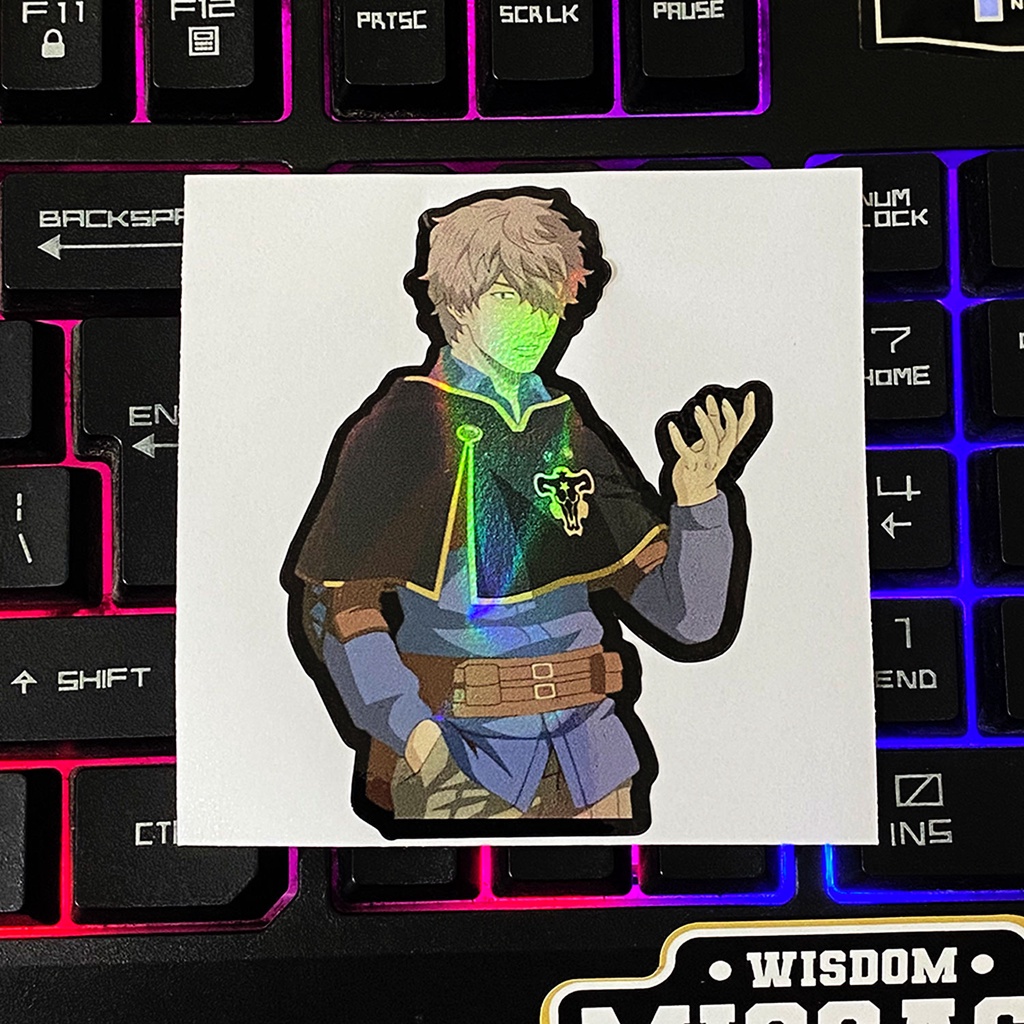 STICKER STIKER HOLOGRAM ANIME - GAUCHE ADLAI BC - STIKER ANIME HOLOGRAM