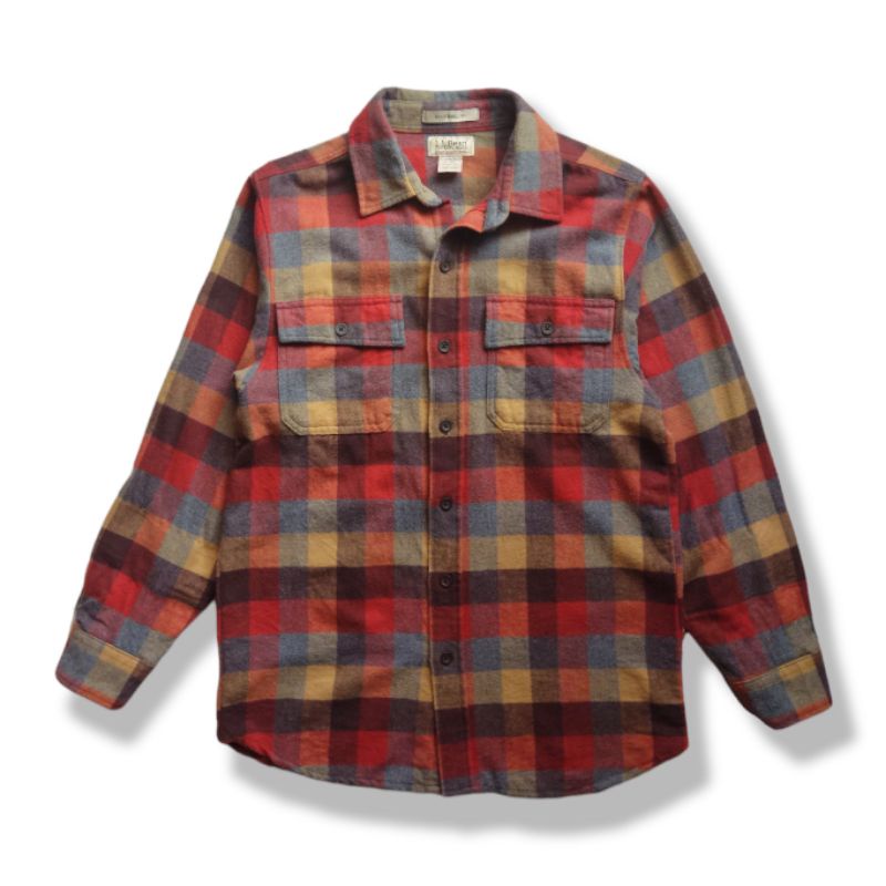 kemeja Flannel second ll bean not patagonia