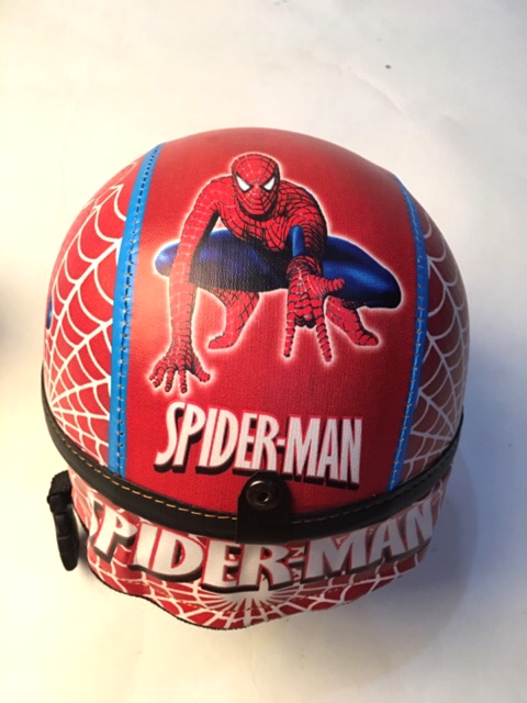 BESS - HELM RETRO ANAK HIGH QUALITY PRINTING MOTIF SPIDERMAN