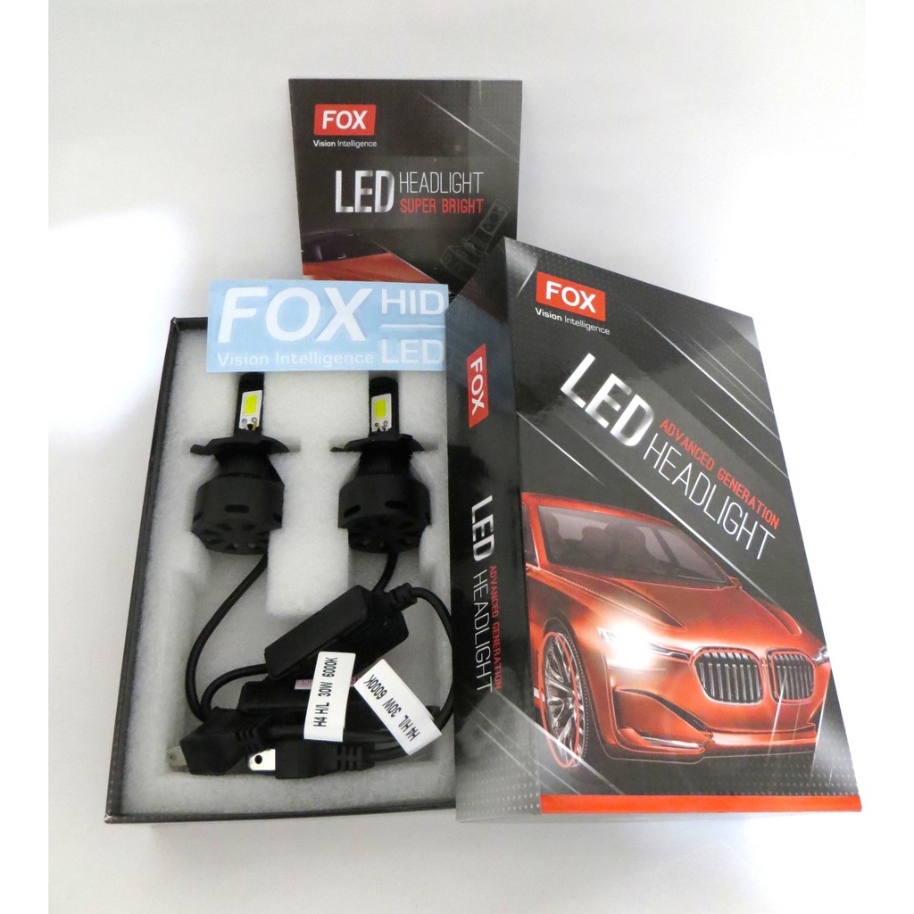 FOX LED 2nd GENERATION H4 Headlamp TANPA GARANSI