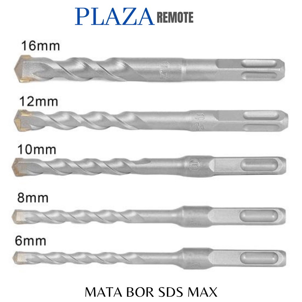 SDS MAX MATA BOR TEMBOK BETON HAMMER DRILL PANJANG 15 CM DIAMETER 6 MM