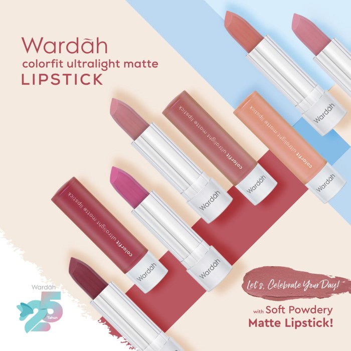 Wardah Colorfit Ultralight Matte Lipstick 3.6 gr / Wardah Colorfit Series