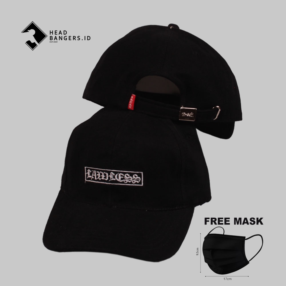 Topi Distro Baseball LAWLESS Vomit Crew Raffle