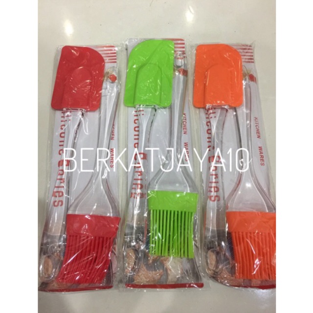 Spatula dan Kuas Silicone Besar 1 set isi 2pcs