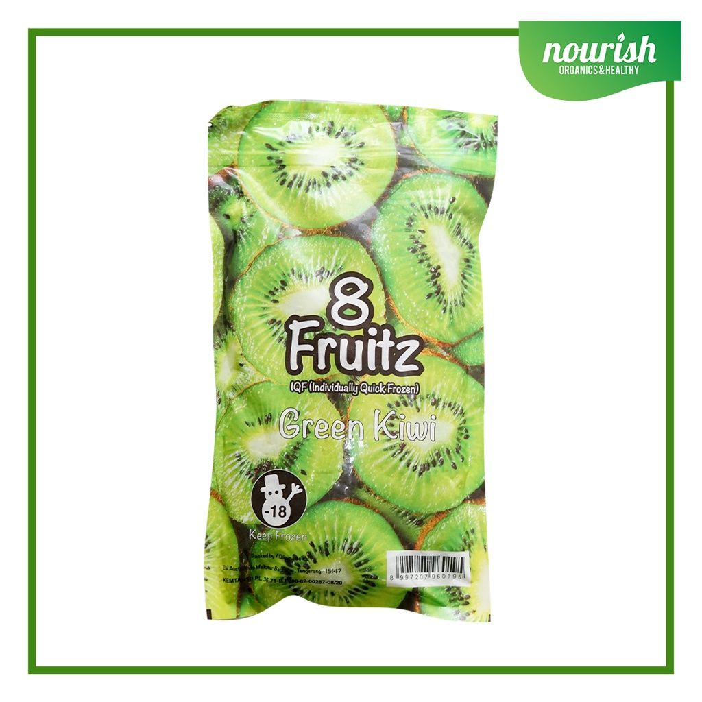8 Fruitz IQF Green Kiwi IQF / Kiwi Beku 500 gr