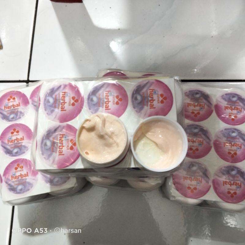 cream herbal ester