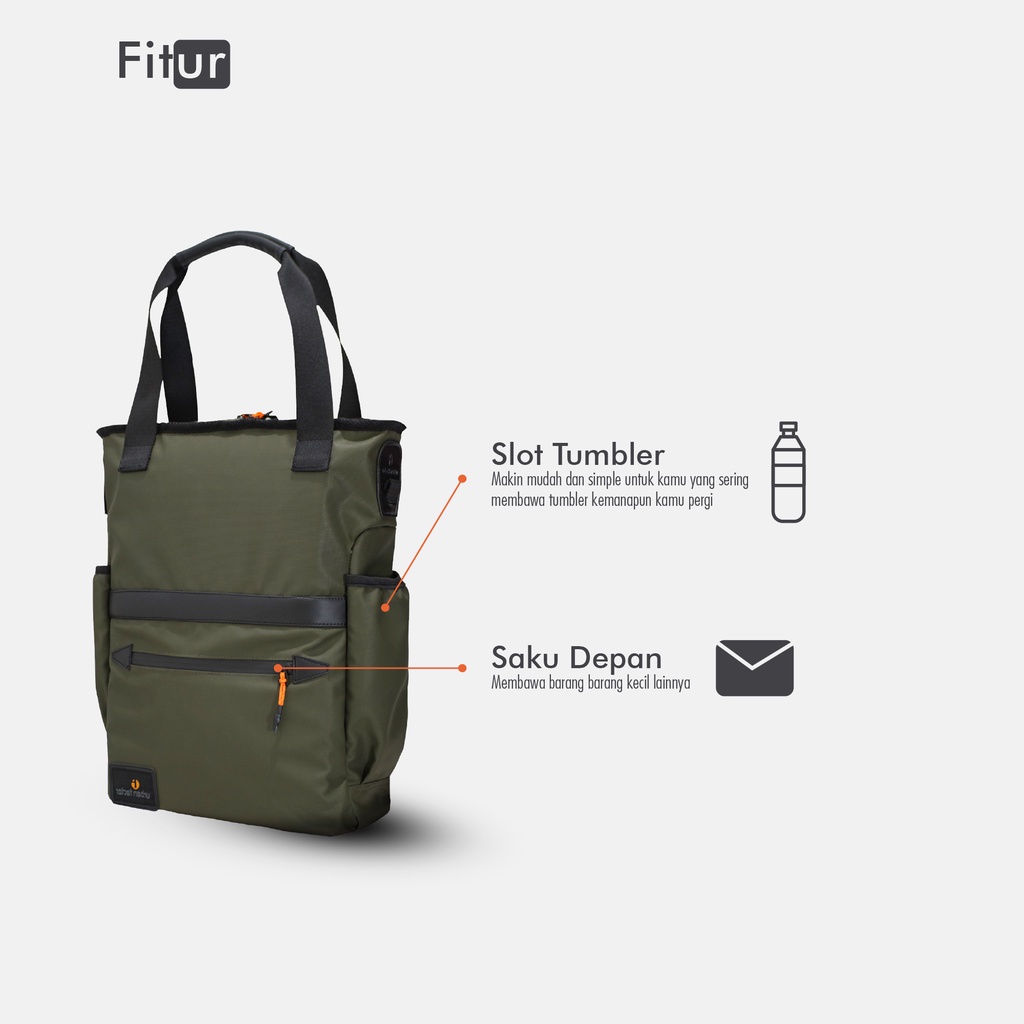 Tote bag ransel Backpack urban factor - Firm | Tas laptop Pria Kasual