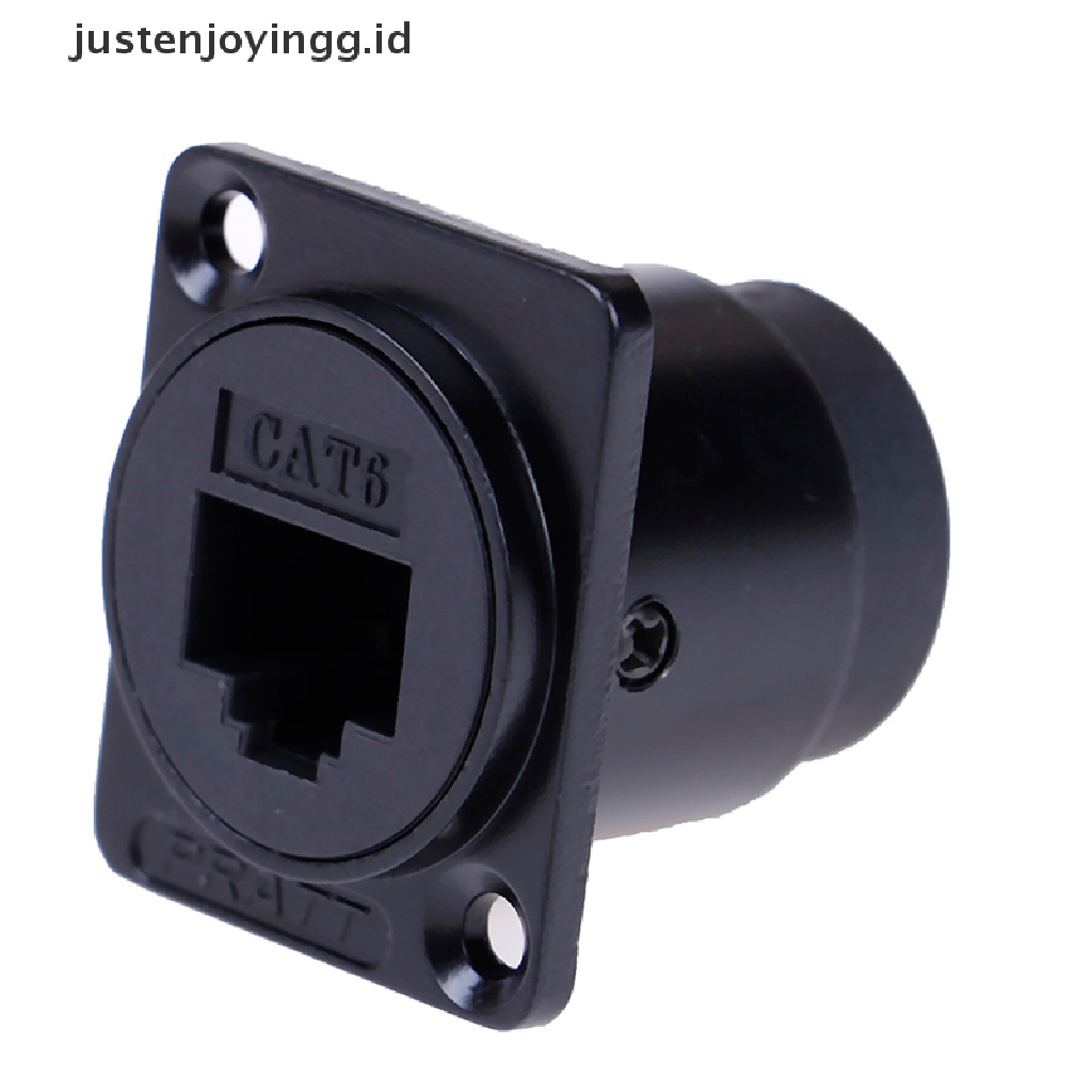 Justenjoyingg.id / RJ45 D-type Modul Soket female Konektor Sinyal cat6 panel mount network