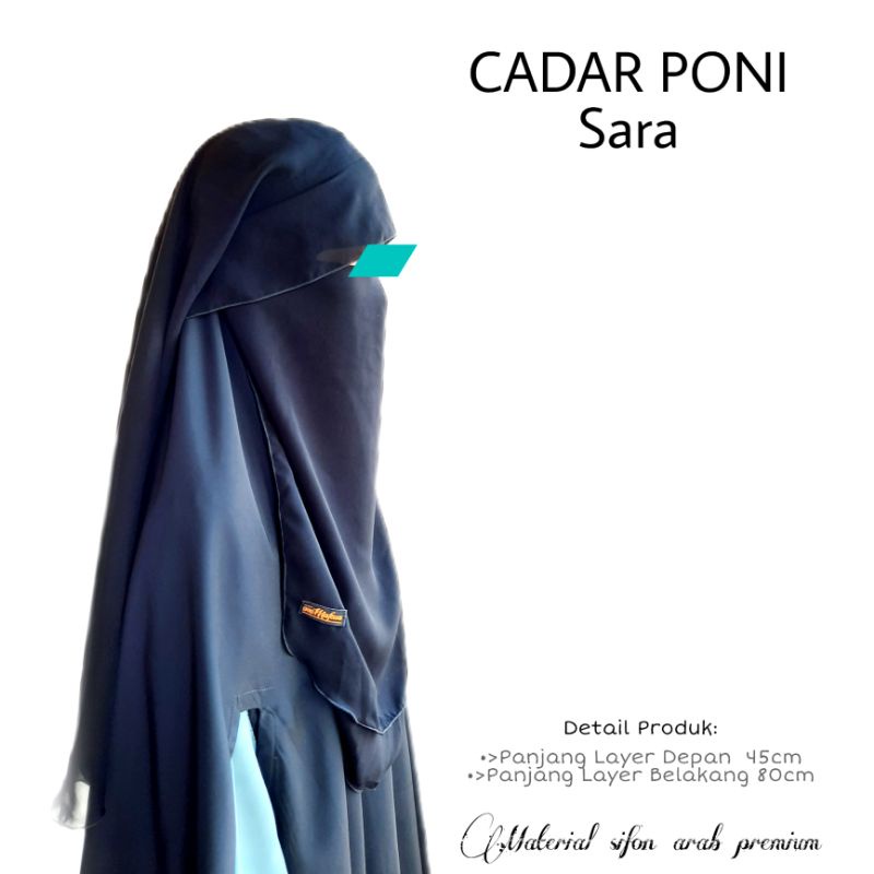 Cadar Purdah Poni Niqob Poni Cadar sara