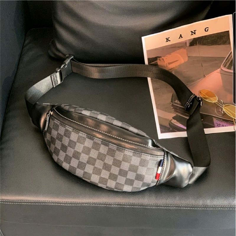 WAIST BAG KULIT PRIA WAIST BAG COWOK WAIST BAG KULIT (WB089)