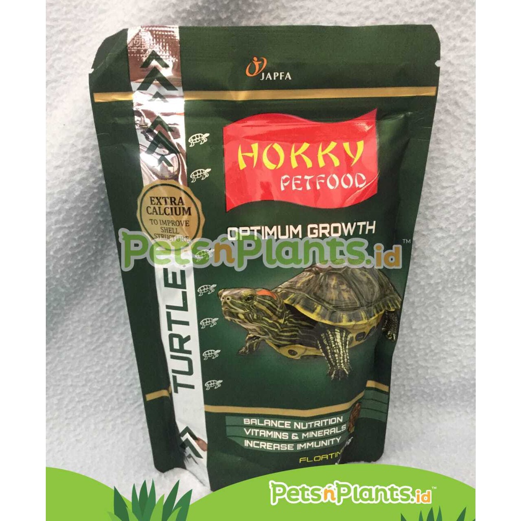 Pelet Hokky Makanan Kura Kura Turtle Food Extra Calcium 85 Gram