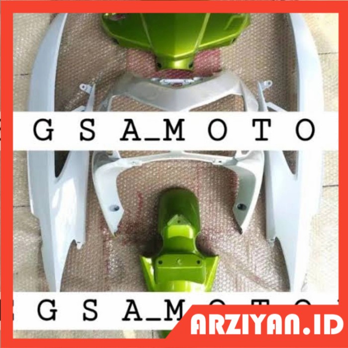 Full body halus vario 110 karbu putih hijau