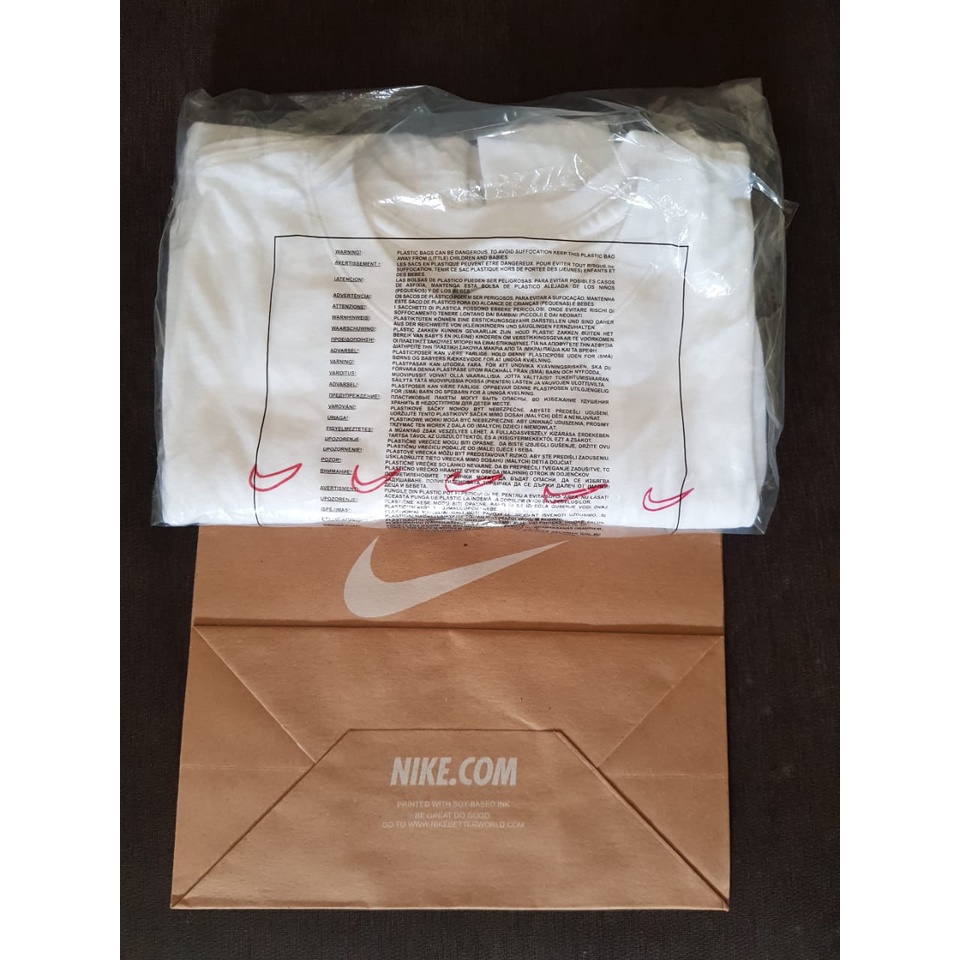 kaos pria nike original baju murah tee just do it Putih with tag swoosh kasual bkn polo sale Y2MQ