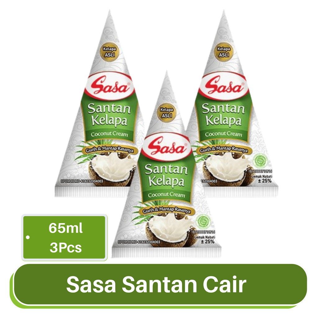 

Sasa Santan Cair 65ml (Bundling isi 3Pcs)