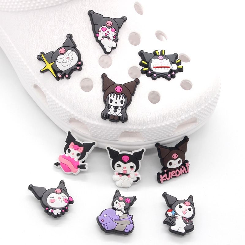 Melody Yugui dog Kulomi Hello kitty 1pcs Shoe accessories Jibbitz Crocs Pin Lucu Kartun sandal charms DIY Dilepas decorate gadis Hadiah anak-anak