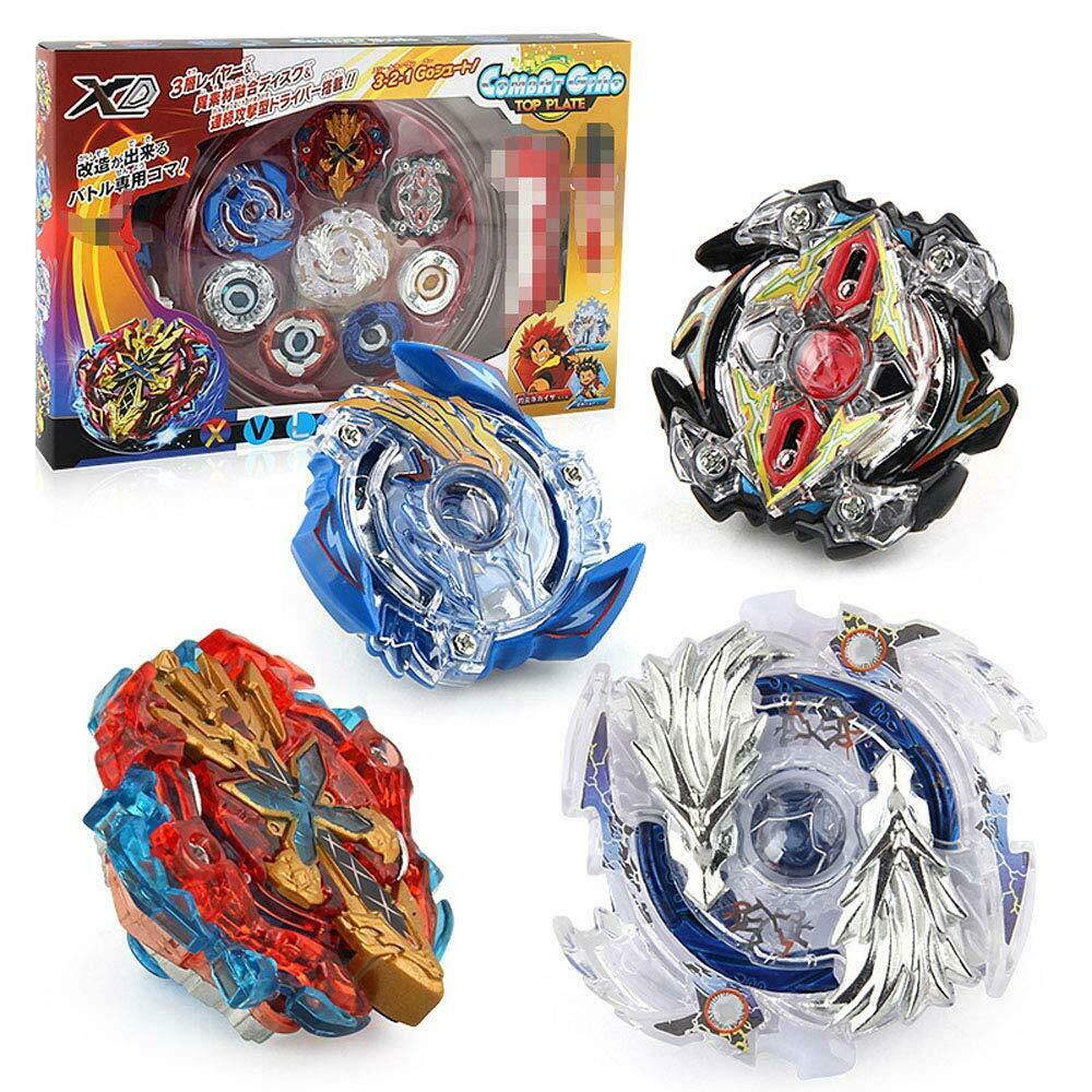 4Pcs Set Launcher Beyblade Burst Bayblade Burst 4D Bahan Metal untuk Hadiah