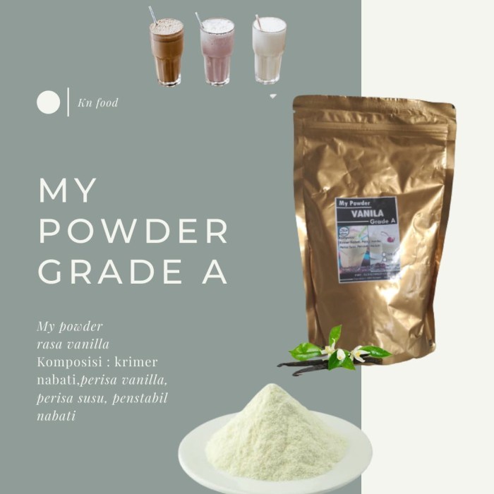 

( 500 Gr ) MY POWDER GRADE A RASA VANILLA /SERBUK MINUMAN INSTAN.