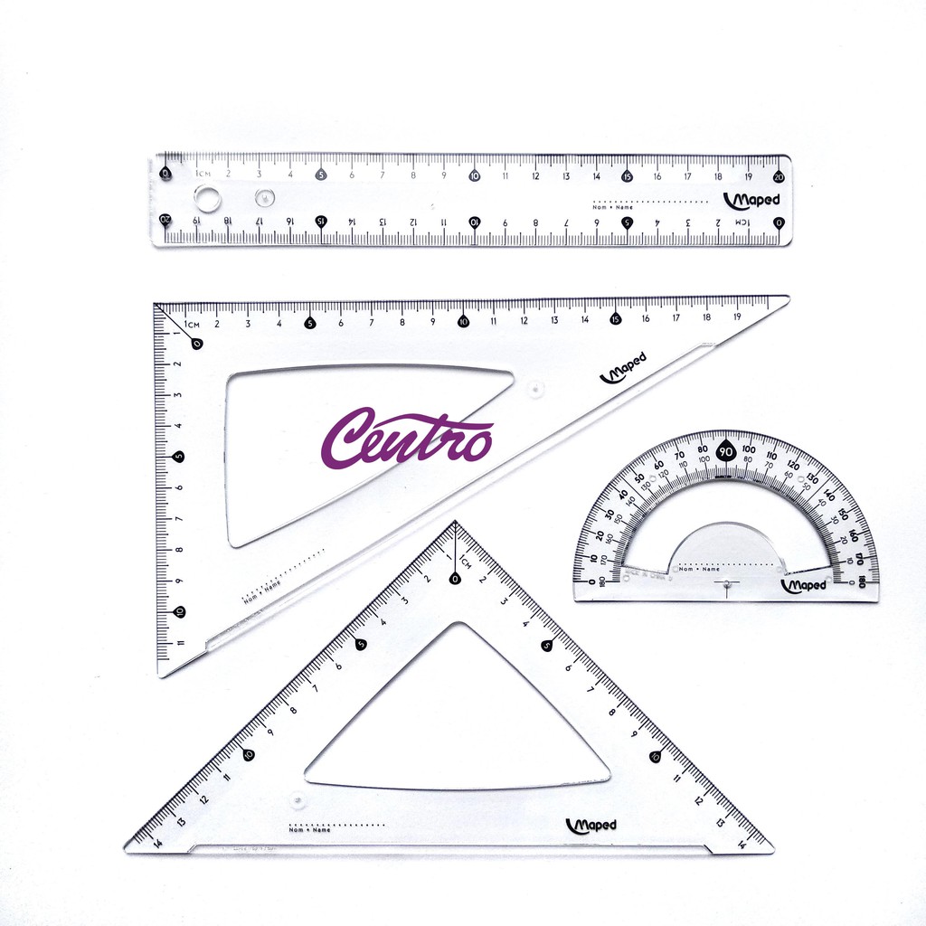 

Maped Ruler Essentials Medium Set 4 Pcs Penggaris 20cm Peralatan Trigonometri Sekolah